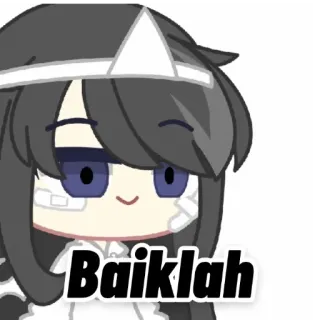 🌟 Baiklah мультфильм, персонаж, милый, иллюстрация, наклейка telegram sticker