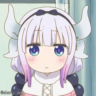 😳 Kanna Kamui Miss Kobayashi's Dragon Maid telegram sticker