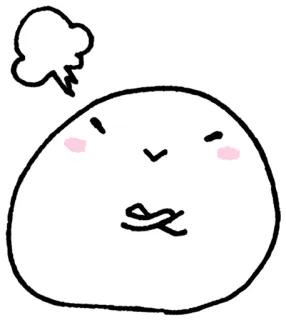 😤 злой, расстроенный, настроение, мультфильм, иллюстрация, персонаж whatsapp sticker