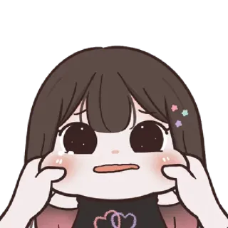 🌈 uroczy, kreskówka, dziewczyna, naklejka telegram sticker