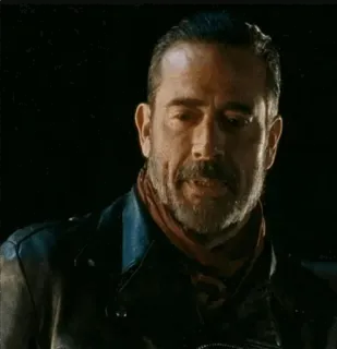 😐 Negan The Walking Dead Ниган, Ходячие мертвецы, Персонаж, Сериал whatsapp sticker