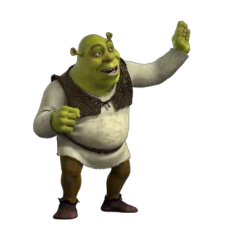👋 Shrek Oger, Groen, Grappig, Film, Animatie, Dreamworks telegram sticker