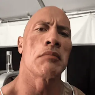 🤨 Dwayne Johnson 배우, 유명인, 얼굴 사진, 드웨인 존슨, 더 락 whatsapp sticker