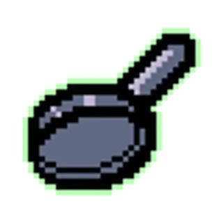 🔪 sartén, pixel art, cocina, utensilios de cocina whatsapp sticker