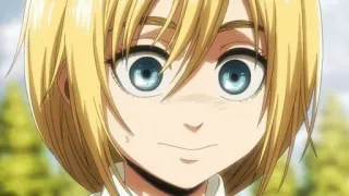 🙃 Krista Lenz Attack on Titan Anime, Personagem, Feminino, Loira, Sorrindo whatsapp sticker