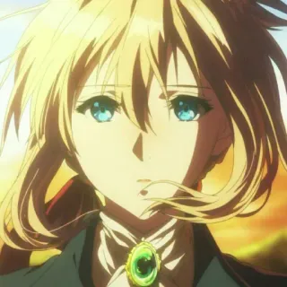 ✨ Violet Evergarden Anime, Personaggio, Ragazza, Ritratto, Violet Evergarden telegram sticker
