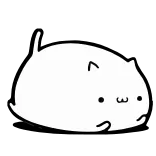 ☺️ kat, dier, schattig, cartoon, sticker, huisdier, zoogdier telegram sticker