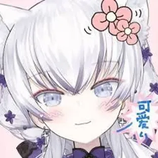 😃 可愛い Anime, Kawaii, Niedlich, Katzenmädchen, Manga telegram sticker