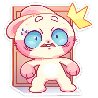 😨 漫画, ショック, 可愛い, イラスト, キャラクター telegram sticker