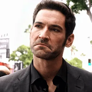😕 Lucifer Morningstar Lucifer tom ellis, lucifer, phim truyền hình, quỷ dữ, mỉa mai telegram sticker