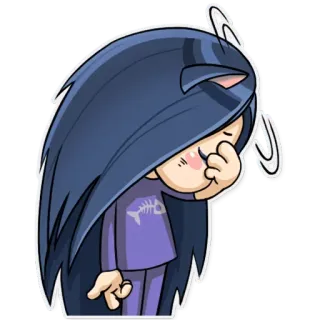 Kitty The Witch telegram stickers