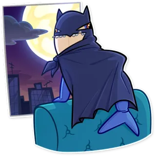 🦇 Batman Batman, Héros, Dessin animé, Costume, Super-héros telegram sticker