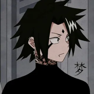 🖤 梦 Аниме, Манга, Готика, Эмо, Японский, Персонаж, Эстетика telegram sticker