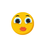 😘 Эмодзи, Поцелуй, Лицо, Желтый, Милый, Выражение telegram sticker
