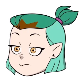 😒 Amity Blight The Owl House phim hoạt hình, Disney, phù thủy, phép thuật, Amity telegram sticker