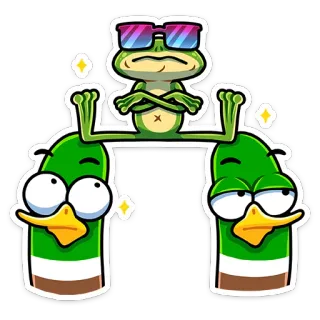 Лягуш :: @stickroom telegram stickers