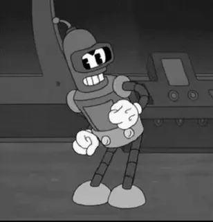 🕺 Bender Futurama Bender, Futurama, robot, cartoon, animation, character, retro telegram sticker