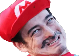 😁 Mario марио, смешной, мем, мужчина, усы whatsapp sticker