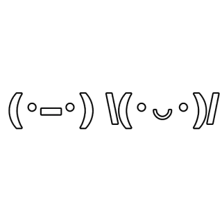 😄 Emoticono, Cara de texto, Blanco y negro, Símbolo telegram sticker