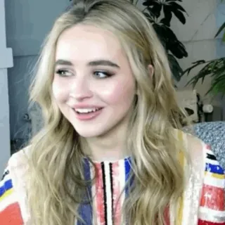 🗞 Sabrina Carpenter aktorka, piosenkarka, blondynka, portret, celebrytka telegram sticker