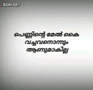 😎 പെണ്ണിന്റെ മേൽ കൈ വച്ച് വനോന്നും ആണുമാകില്ല telegram sticker