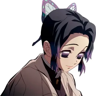 😌 Shinobu Kocho Demon Slayer อนิเมะ, ดาบพิฆาตอสูร, ชิโนบุ โคโจ, ผีเสื้อ, มังงะ telegram sticker