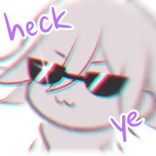 😎 heck ye cool, sonnenbrille, witzig, slang, lässig telegram sticker