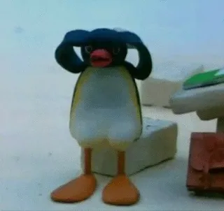 🙈 Pingu pinguino, claymation, stop motion, cartone animato whatsapp sticker