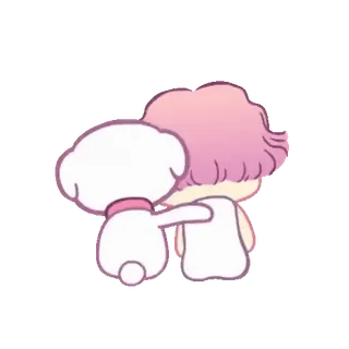 💕 cane, personaggio, illustrazione, carino, cartone animato, amicizia telegram sticker