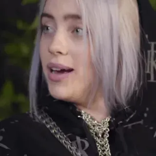 🕷 Billie Eilish cantor, estrela pop, celebridade, músico, Billie Eilish telegram sticker