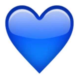 💙 синий, сердце, любовь, эмодзи, символ, привязанность, чувства telegram sticker