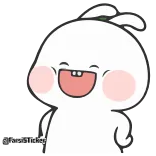 😄 милый, каваий, животное, мультфильм, наклейка, счастливый whatsapp sticker
