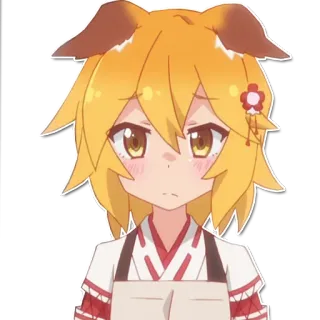 😞 Senko The Helpful Fox Senko-san Anime, Raposa, Orelhas, Fofo, Senko, The Helpful Fox Senko-san telegram sticker