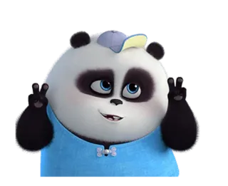 🐼 Panda, Dibujos animados, Animal, Mono whatsapp sticker