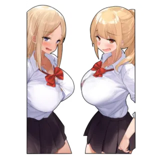 ☁️ 动漫, 女学生, 插画, 角色, 卡通 telegram sticker