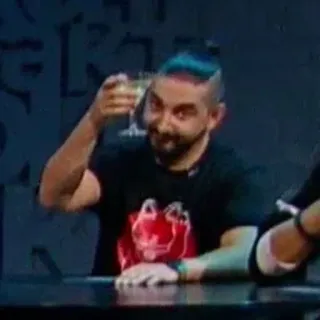 🌟 man, cocktail, drinking, adult, portrait, smile telegram sticker