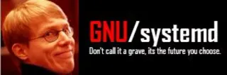 😏 GNU/systemd
Don't call it a grave, its the future you choose. GNU, systemd, Linux, Sistema operacional, Software telegram sticker
