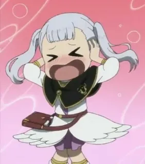 🥺 Noelle Silva Black Clover anime, chibi, black clover, noelle silva, cute, anime girl telegram sticker