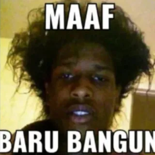 😪 ASAP Rocky MAAF BARU BANGUN telegram sticker