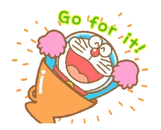 Doraemon's Animated Sports whatsapp stickers