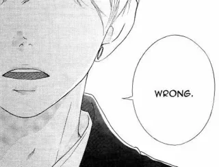 👽 WRONG. falsch, Manga, Ausdruck, falsch whatsapp sticker