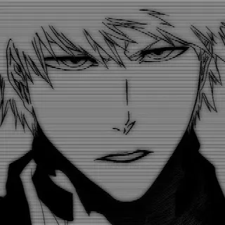 🌟 Ichigo Kurosaki Bleach Anime, Manga, Ichigo, Bleach, Charakter, Illustration telegram sticker