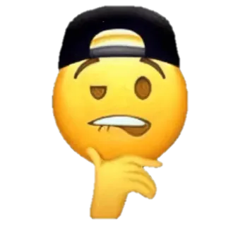 😎 Emoji, Denken, Vraag, Expressie, Personage telegram sticker