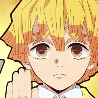 ❗️ Zenitsu Agatsuma Demon Slayer Anime, Demon Slayer, Zenitsu, Dessin animé, Animation, Fanart telegram sticker