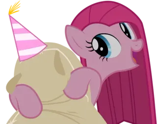 🦄 Pinkie Pie My Little Pony Pinkie Pie, My Little Pony, Dibujo animado, Pony, Animal telegram sticker