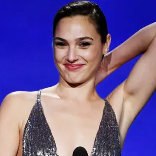 😐 Gal Gadot actress, celebrity, woman, portrait, film, entertainment telegram sticker