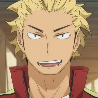 🏐 Tanaka Ryūnosuke Haikyuu!! anime, haikyuu, tanaka, cartoon, character telegram sticker