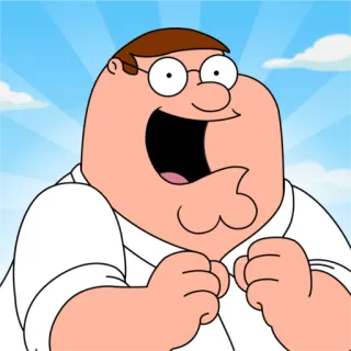 😍 Peter Griffin Family Guy Dessin animé, Peter Griffin, Les Griffin, Fox, Drôle, Comédie telegram sticker