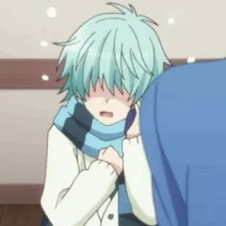 ⏱ anime, character, boy, scarf telegram sticker