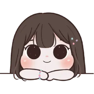 🌈 Kreskówka, Dziewczyna, Słodkie, Naklejka, Anime, Kawaii telegram sticker